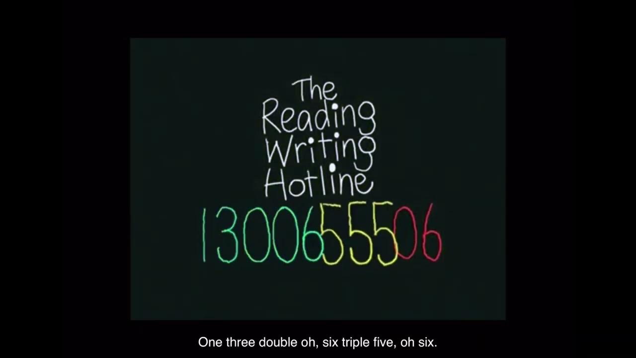 The Reading Writing Hotline DVD YouTube