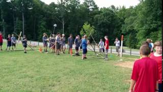 BSA Camp Durant Week 3 Catapult competition.