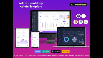 Admin Panel Dashboard UI Kit Bootstrap Web App Template – Adnix