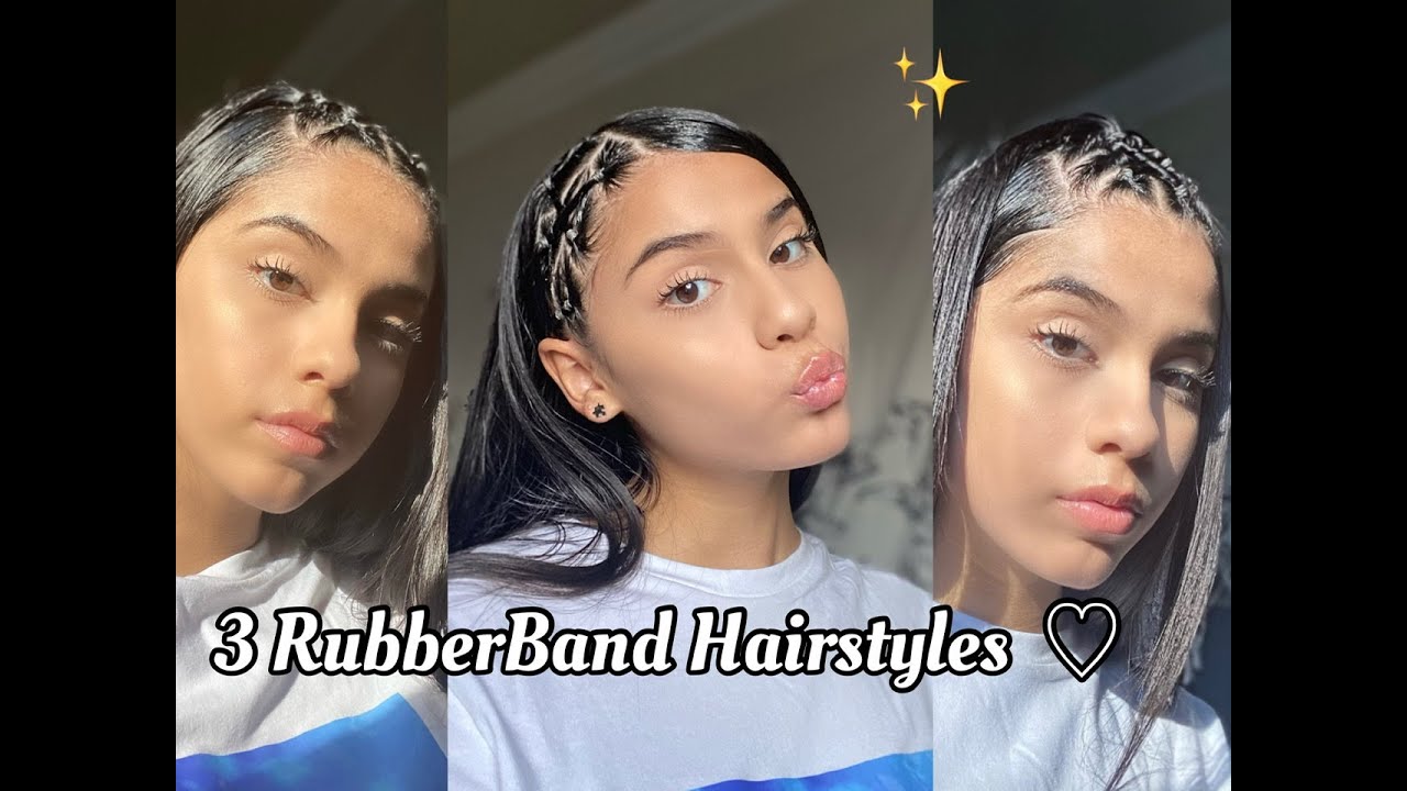 Simple kids hairstyle using rubber band #shorts #kidshairstyles - YouTube