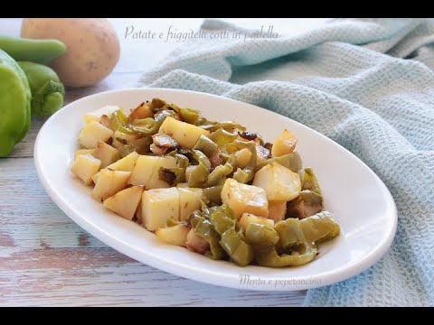 Patate e friggitelli cotti in padella