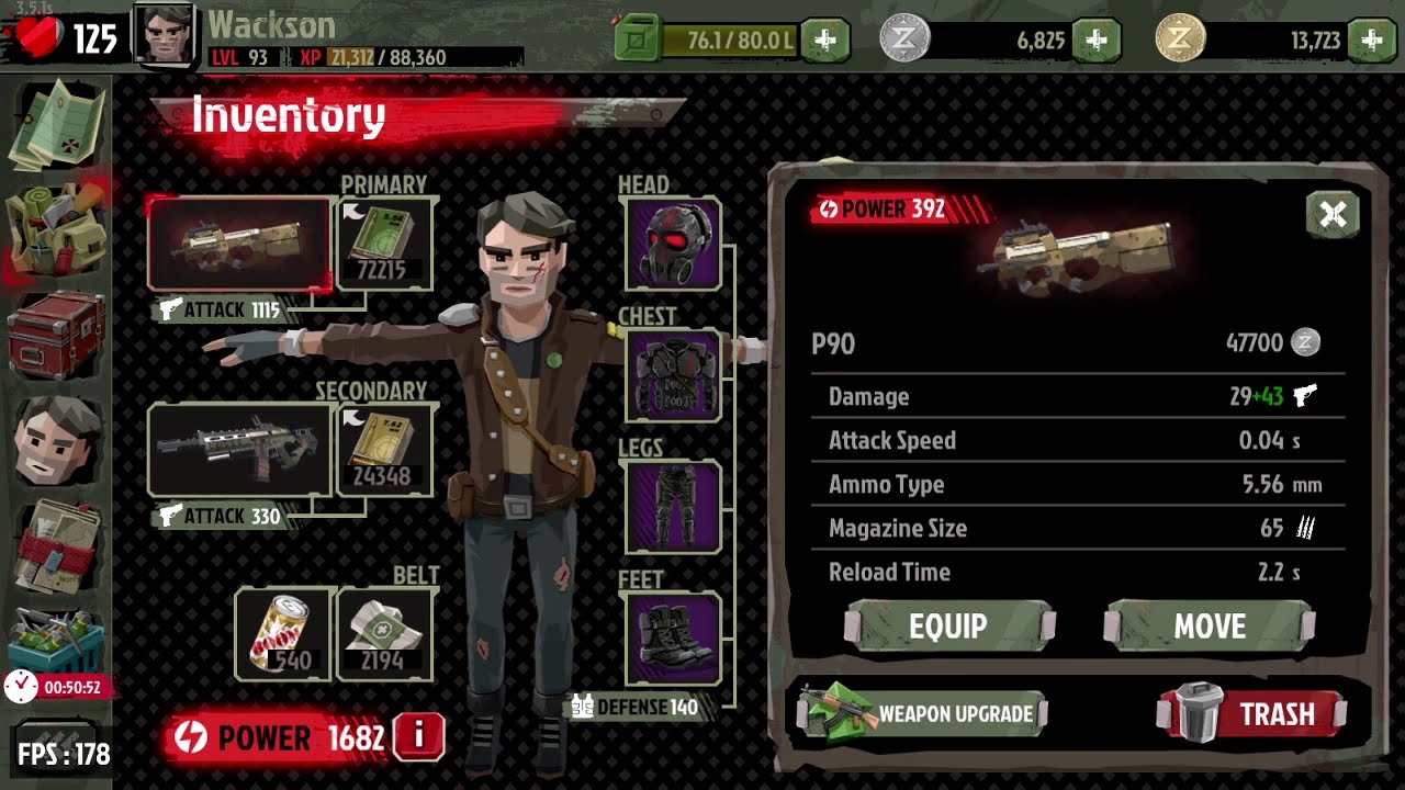 The walking zombie 2 монеты