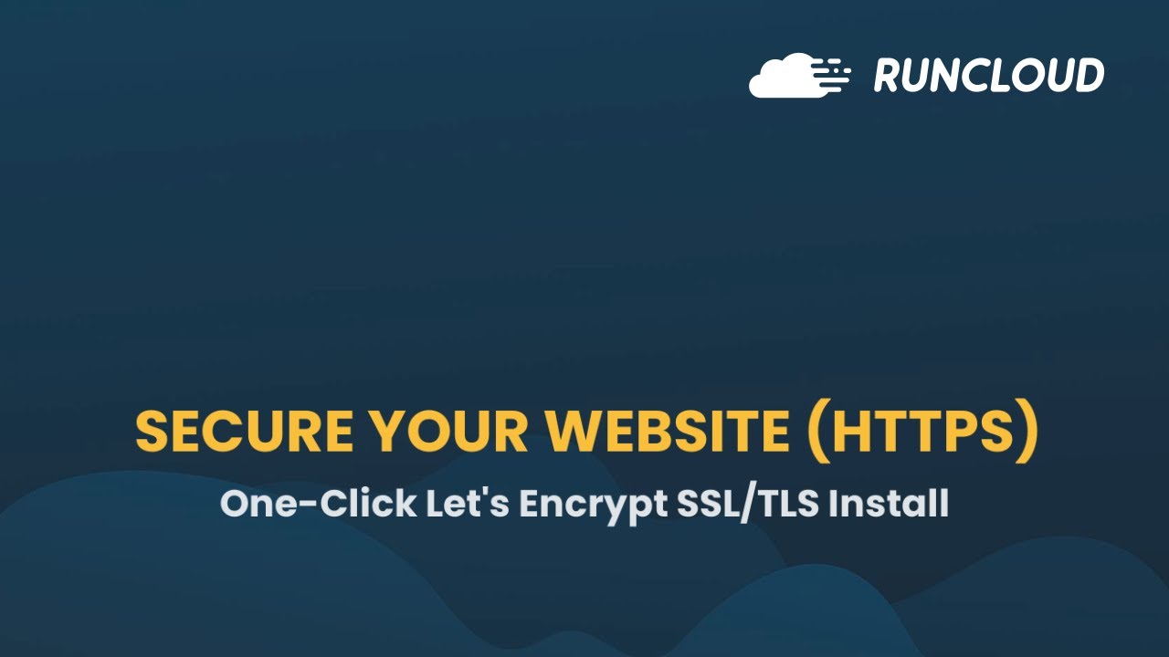 How Secure Your Website With HTTPS in RunCloud - YouTube