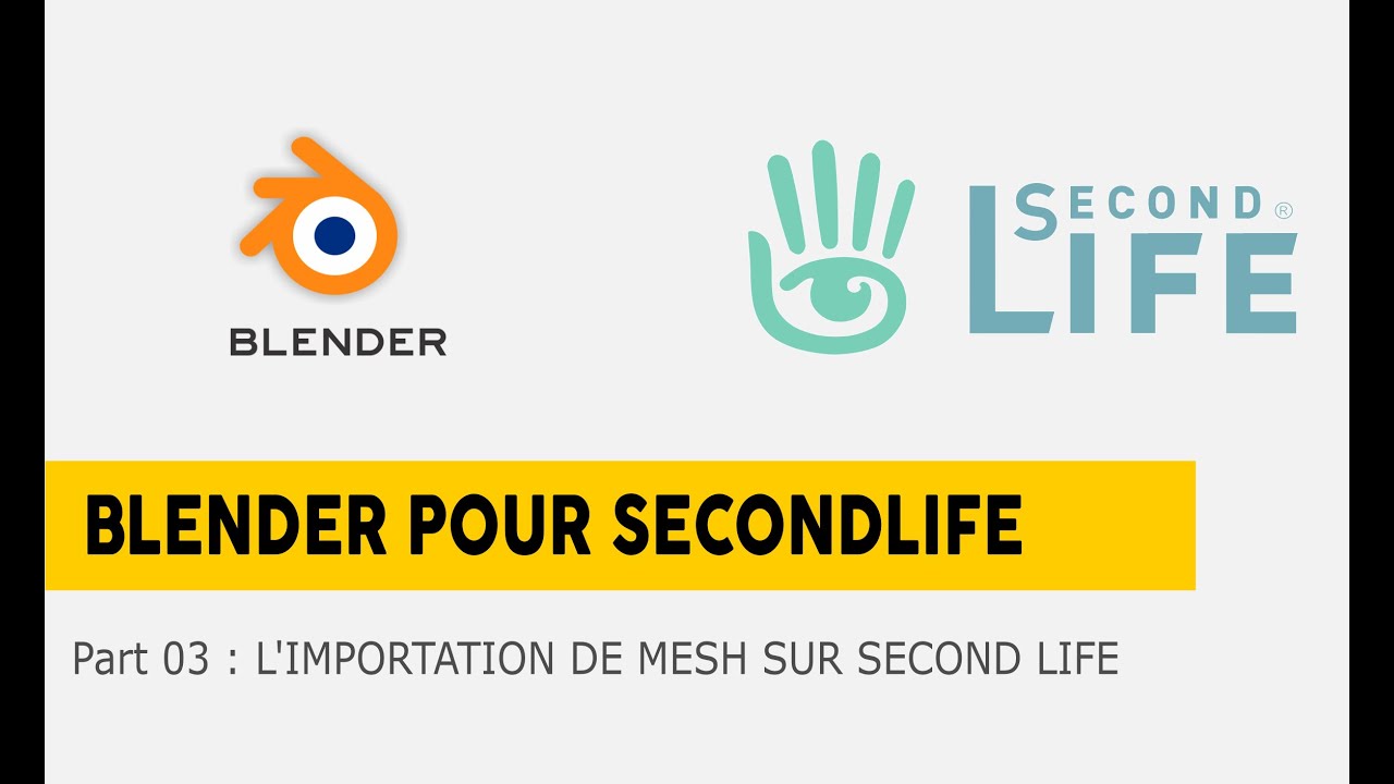 Blender/Second Life -03- IMPORTATION DE MESH SUR SECOND LIFE - YouTube
