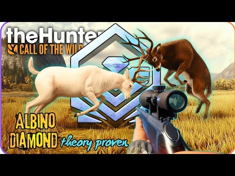 ALBINO DIAMOND WHITETAIL DEER GRIND Call Of The Wild Diamond Theory PROVEN COTW