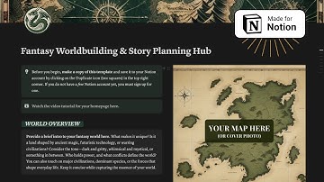 Notion Worldbuilding Template for Fantasy Writers | FULL Demo | QuillandSteel