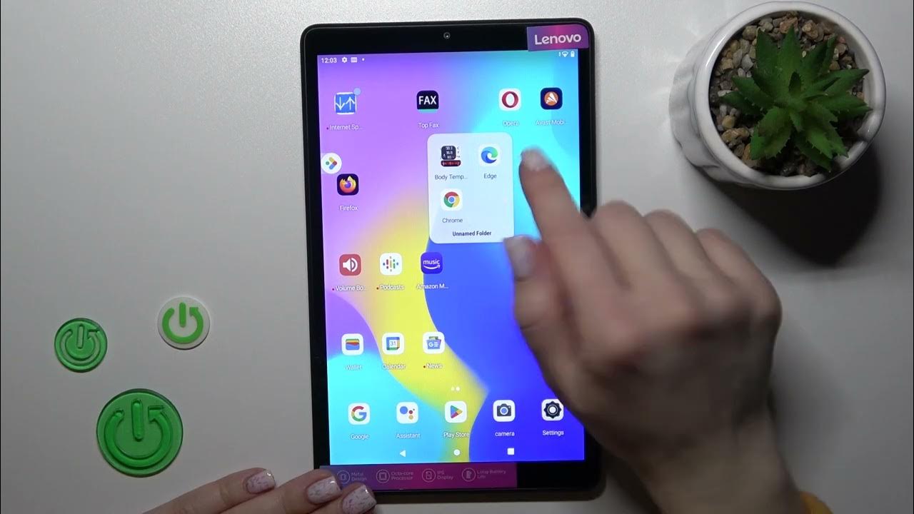 How To Create Home Screen Folder In Lenovo Tab M8 Gen 3 YouTube