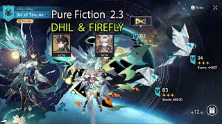 [HSR] Pure Fiction 2.3 Auto but with.. Dan heng and Firefly? (64k clear)