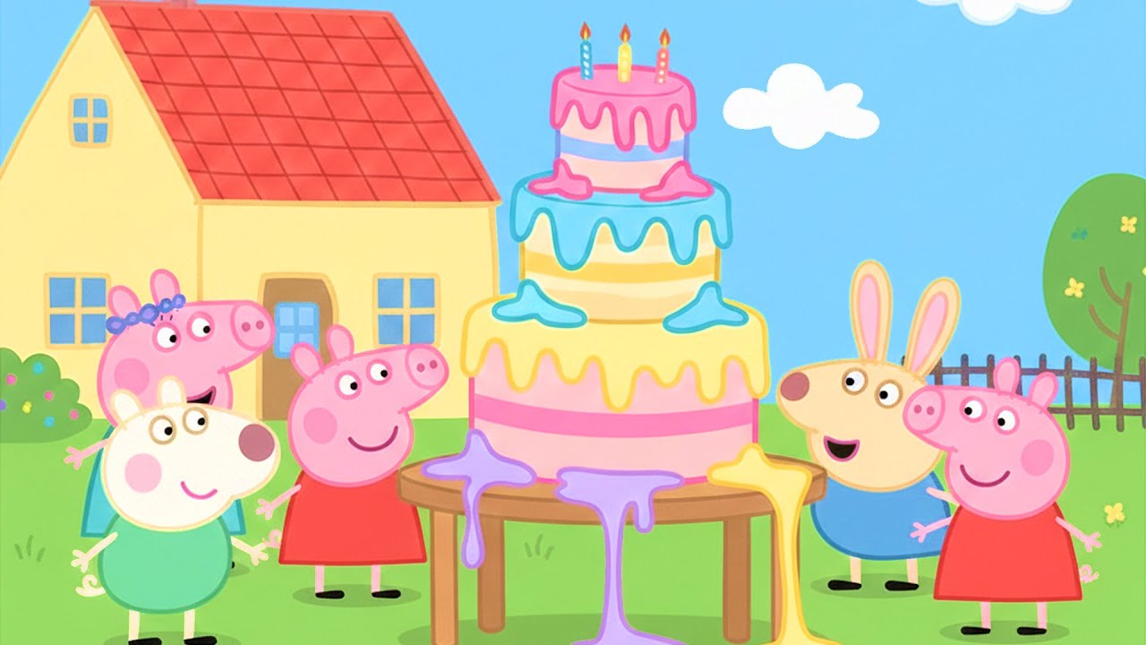 Peppa Pig and the Melting Cake 🎂🎉|  Peppa Pig Adventure Animation