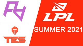 RA vs TES @Game1 | Rare Atom vs Top Esports | LPL Summer 2021 (22 June 2021)