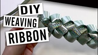 How to Weave Ribbon – Easy Braiding DIY