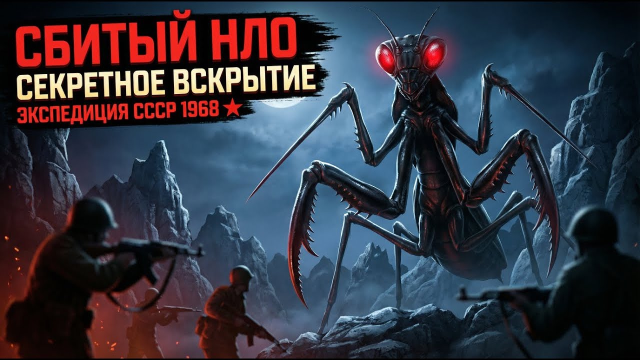 СБИТЫЙ НЛО НА КАВКАЗЕ. Внутри нашли «ИНСЕКТОИДА» | Вскрытие 1968