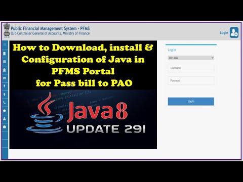 #how to #install and #configuration of #java  in #pfms portal for DSC Verify to send bills to PAO
