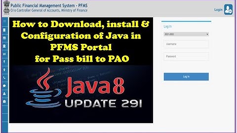 #how to #install and #configuration of #java  in #pfms portal for DSC Verify to send bills to PAO
