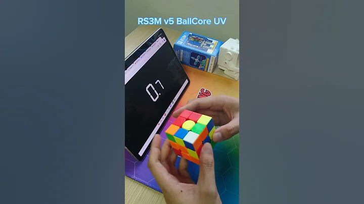 RS3M v5 BallCore UV test solve #hntcubing #moyucube #rs3mv5