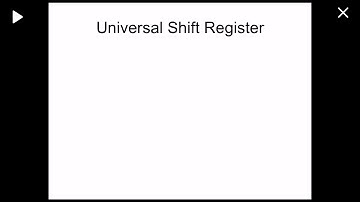 Registers Part 2 - Universal Shift Register