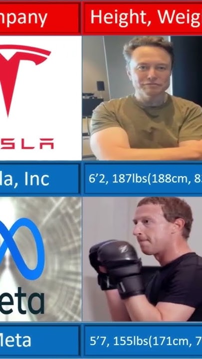 Elon Musk VS Mark Zuckerberg ULTIMATE Comparison! #viral #foryou #fyp #