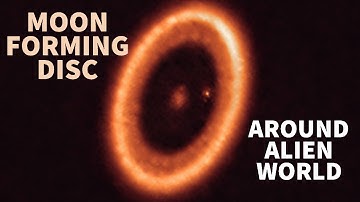 MOON FORMING DISC AROIUND A PLANET OUTSIDE OUR SOLAR SYSTEM