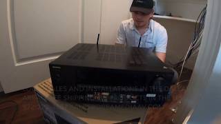 Unboxing the Onkyo TX NR686 7.2 Channel Home Theater Receiver