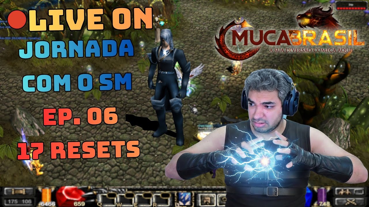 🔴LIVE ON: MU CA BRASIL -  Jornada  do (SM)  SomaCruz  bora uparrrr Ep 06❗muca❗guild ❗discord
