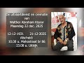 De uitvaartdienst en crematie van Walther Abraham Kisoor. Maandag 22 dec. 2025.