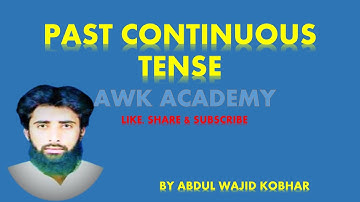 PAST POTENTIAL TENSE||IN SINDHI||LANGUAGE||AWK ACADEMY||ABDUL WAJID KOBHAR||