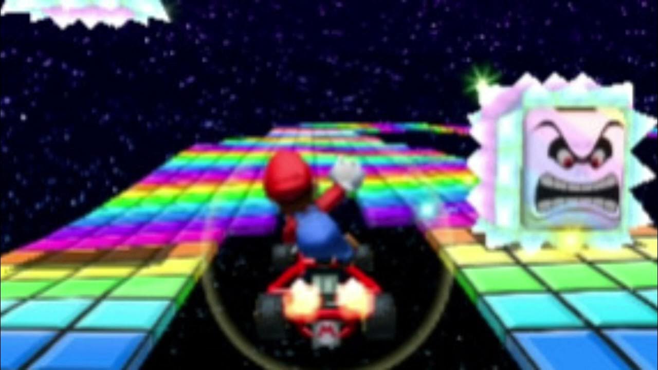SNES Rainbow Road Mario Kart 7 (distorted) YouTube