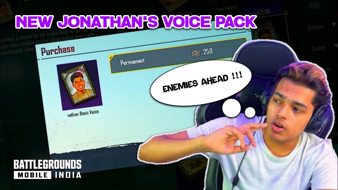 BGMI WITH JONATHAN OP OR WAT !! | JONATHAN VOICE PACK - DE JIGGLE 😍 ...