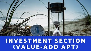 Investment Cash Flow Section - Value-Add Apartment Acquisition Model