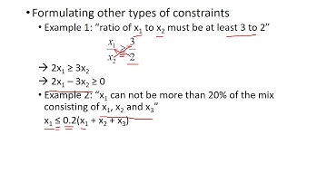 Linear Programming - Part 3