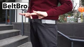 The No-Buckle Belt Uses Only 2 Loops | BeltBro