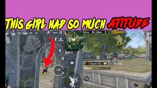This Girl Had So Much Attitude She Didnt Even Revive Her Teamates Pubg Mobile Gameplay