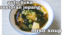 CARA MEMBUAT MISO SOUP - Durasi: 5.31. 