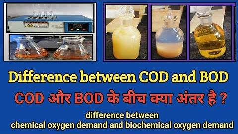 Difference between COD and BOD | COD Vs BOD | what is the difference between BOD and COD