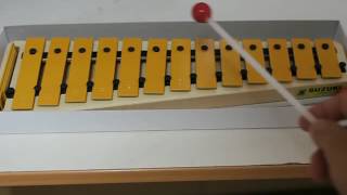 鈴木楽器・ミニグロッケンMSG-13のA音(1765Hz)