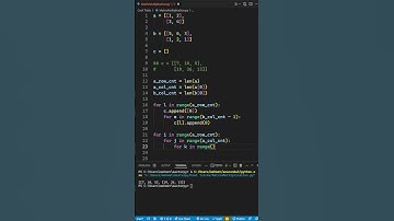 Learn Matrix Multiplication in Python! #shorts #coding #ai #python #programming #computerscience