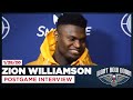 Zion Williamson Postgame After Win Vs Cavs 1 28 20 New Orleans Pelicans 