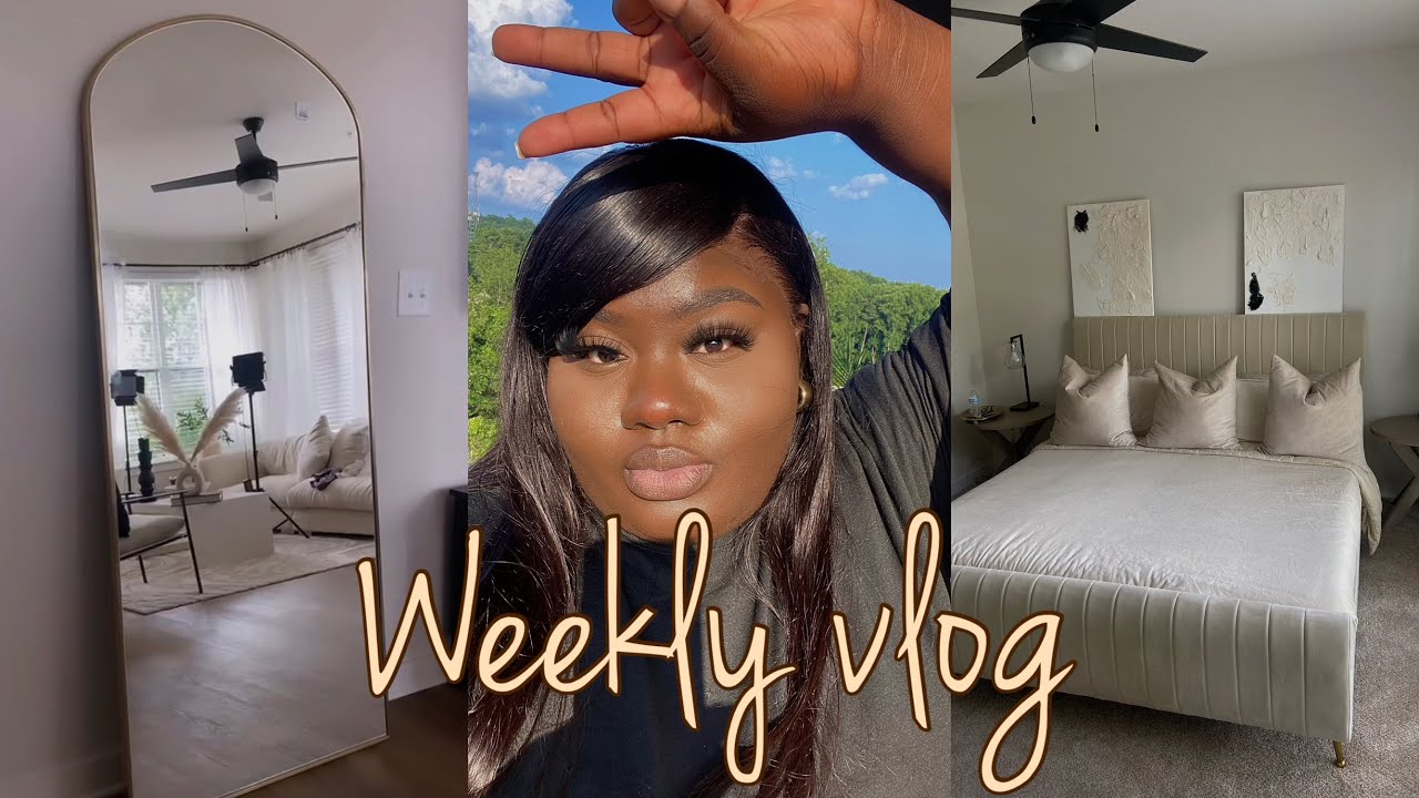 WEEKLY VLOG LIFE IN ATLANTA + BUSY WEEK + LOTS OF APARTMENT UPDATES + THE REAL REAL ATL