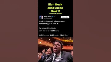 Elon Musk Just Announced Smartest AI on Earth(GROK 3) #elonmusk