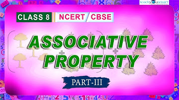 Rational Numbers | Associative Property for Rational Numbers Part 3| #class8 #chapter1 #maths