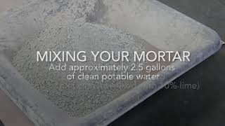 Stone Veneer Installation, Mixing Mortar - ProVia