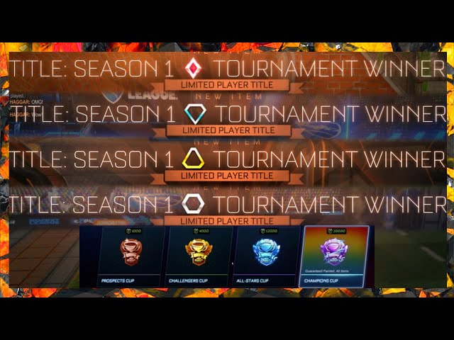 Tournaments, Credits, Cups & Rewards