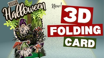 3D opvouwbare Halloweenkaart!