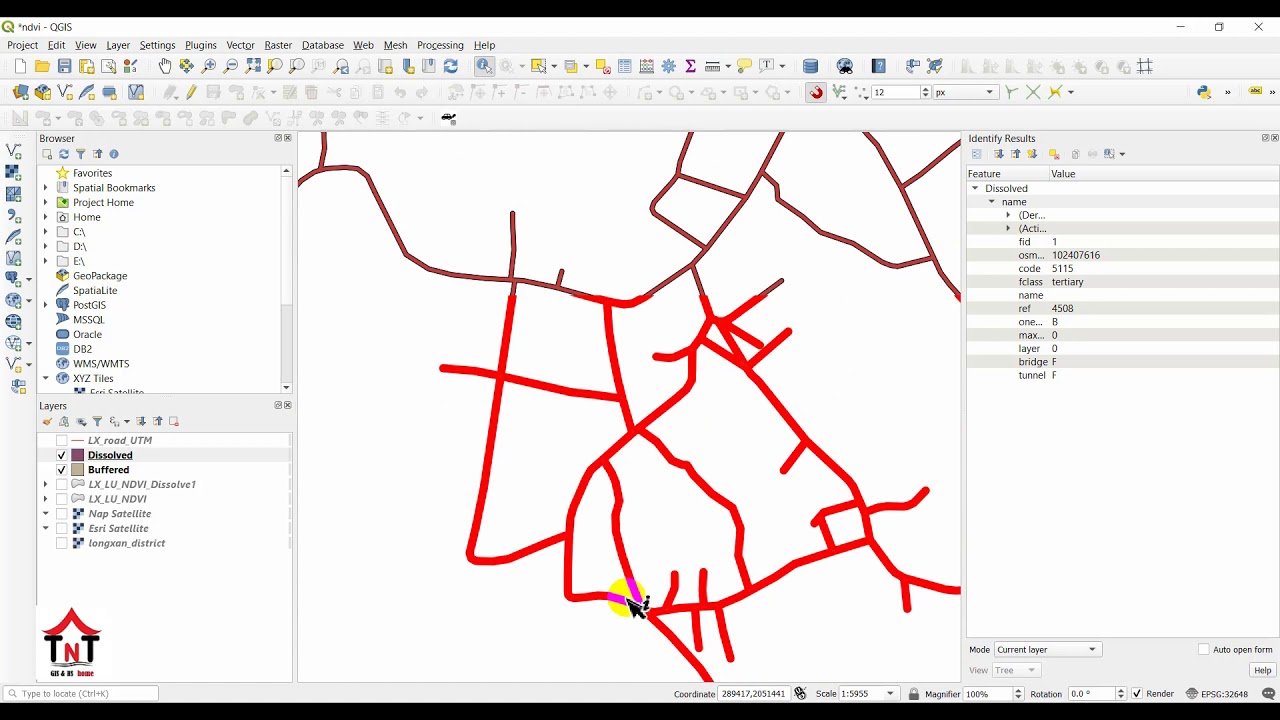 Tutorial Buffer and Dissolve tool in QGIS Part17 29-04-2020 - YouTube