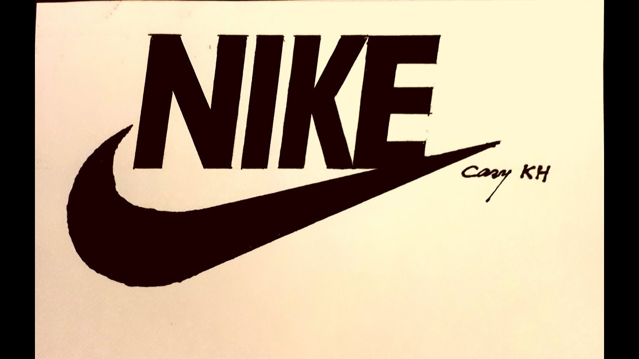 3D Nike Logo Drawing - bmp-hit