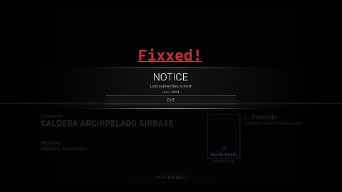 Solved | Lost Connection To Host Status Turtle | CoD: Warzone