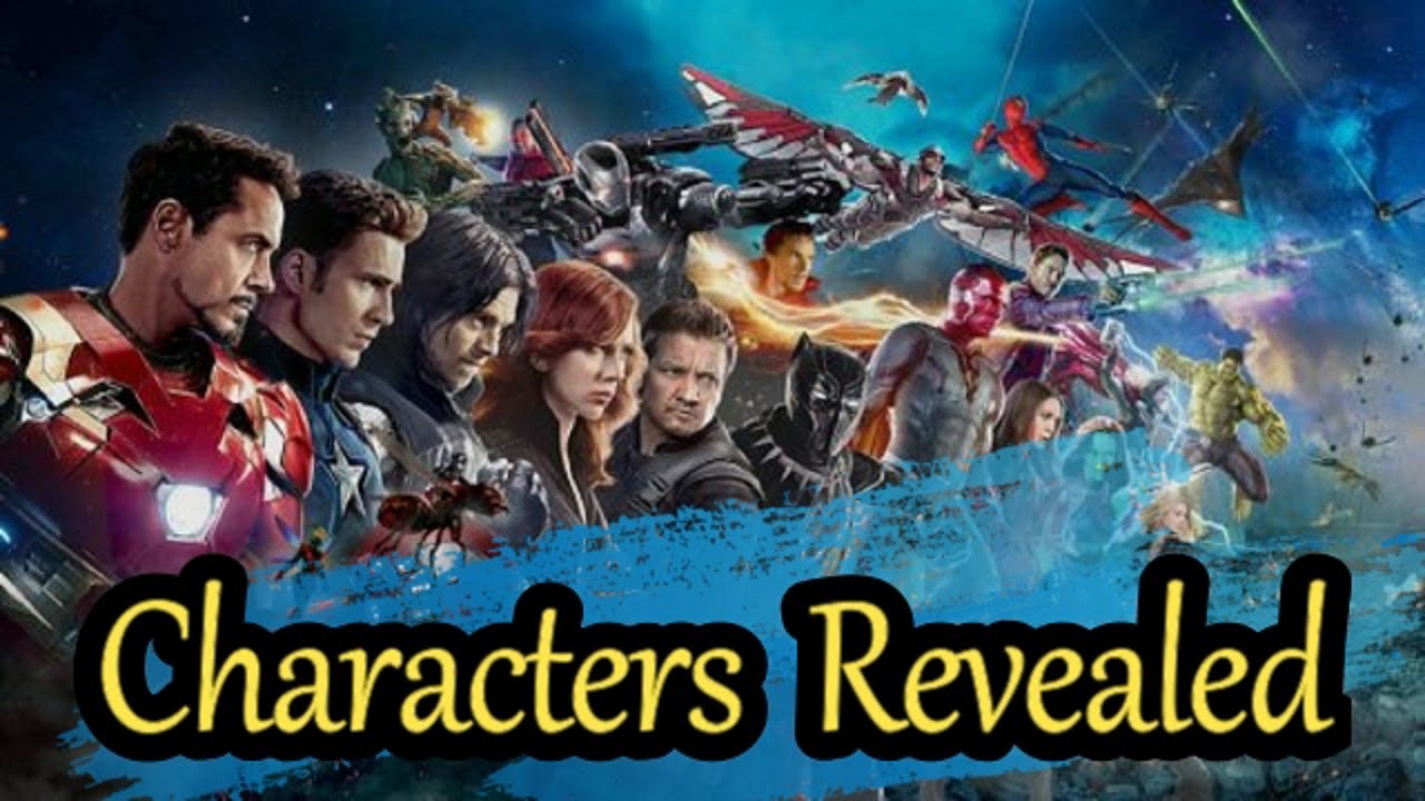Avengers Infinity War Part 1|32 Characters Officially Revealed - YouTube