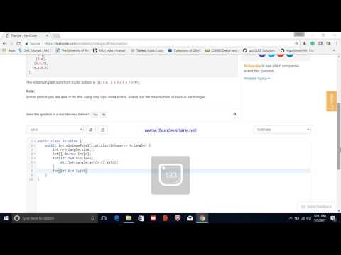Leetcode 120  Triangle