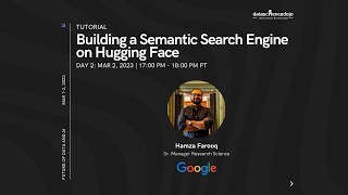 Building a Semantic Search Engine on Hugging Face | NLP | Future of Data and AI | Conference