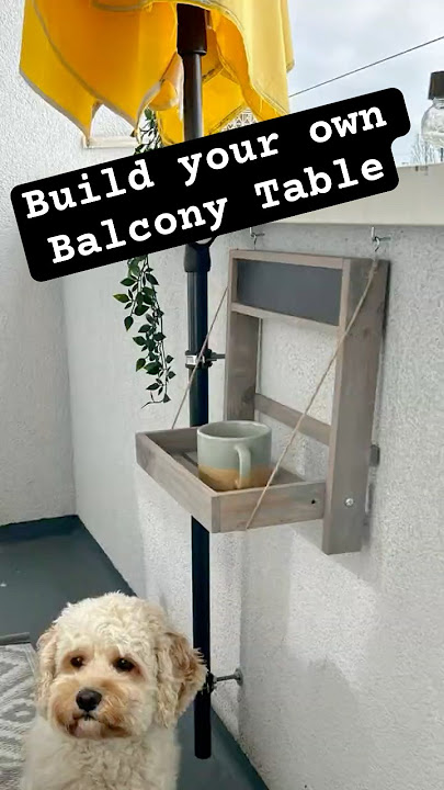 Balcony table so easy to make